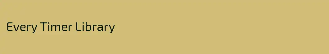 Every Timer Library